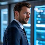 Portrait of Benjamin Reed, CTO of Caldera Flux, looking thoughtful and innovative.