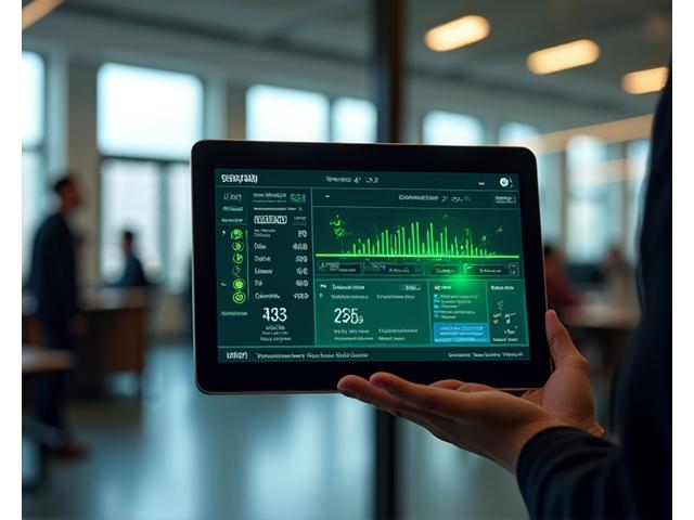 Smart building automation system interface with data visualization