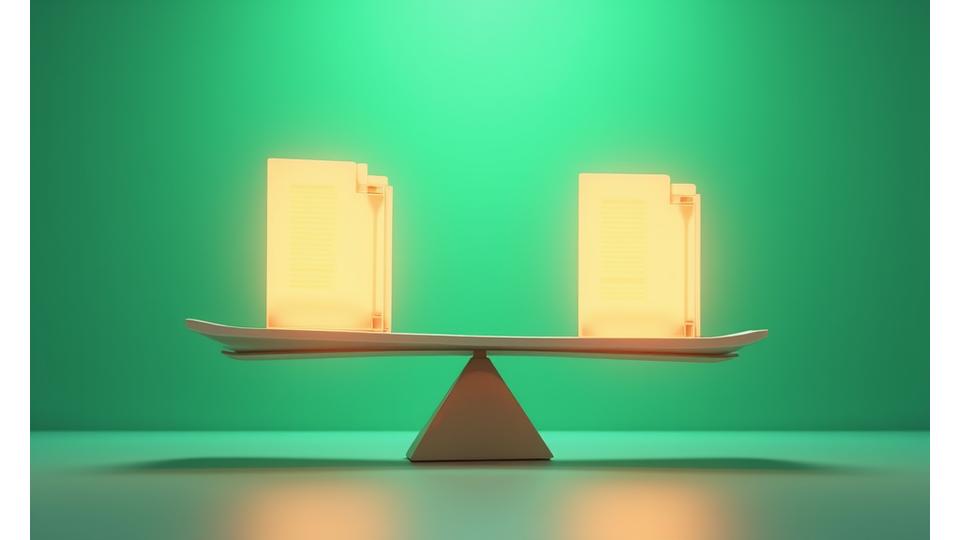 Illustration of a balanced scale representing fairness and dispute resolution in a professional setting.